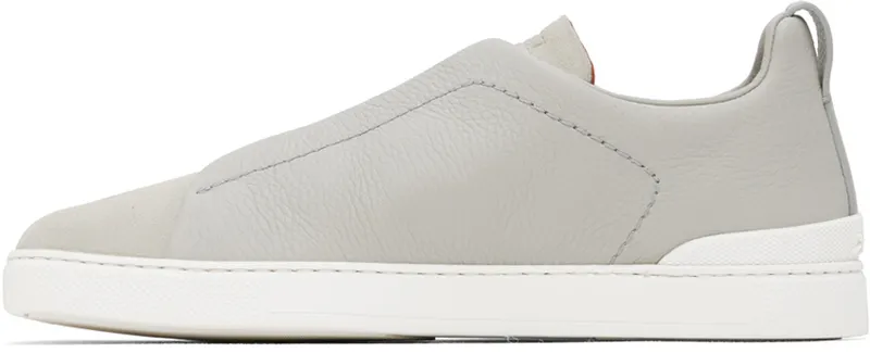 ZEGNA SSENSE Exclusive Gray Triple Stitch Sneakers (LHRHS-S4667Z-ALA)