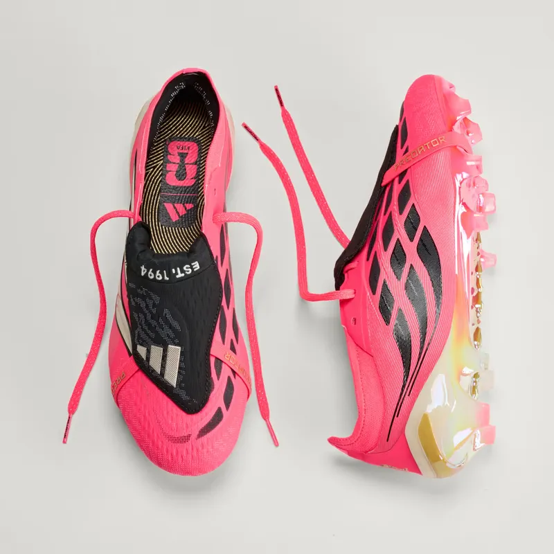 Adidas Predator Elite Fold-Over Tongue FG Football Boots, Pink (JP6237)