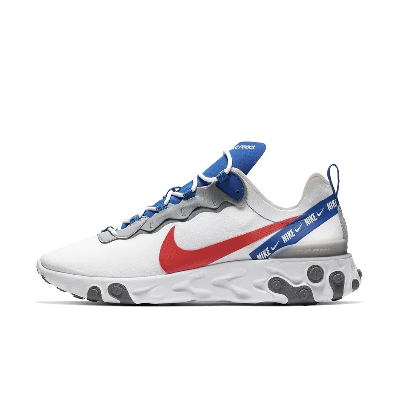 Nike React Element 55 White Game Royal (2019) (CD7340-100)