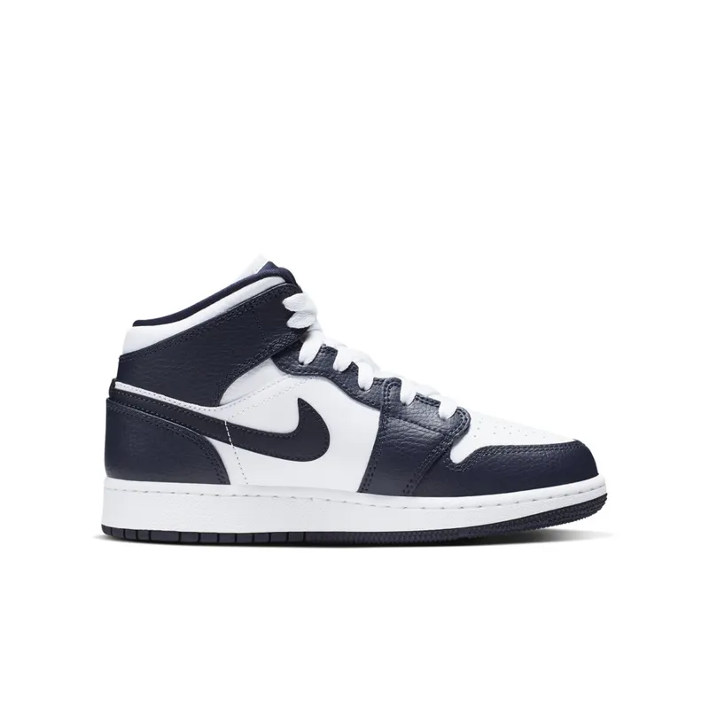 Air Jordan Nike AJ I 1 Mid Obsidian (GS) (2019) (554725-174)
