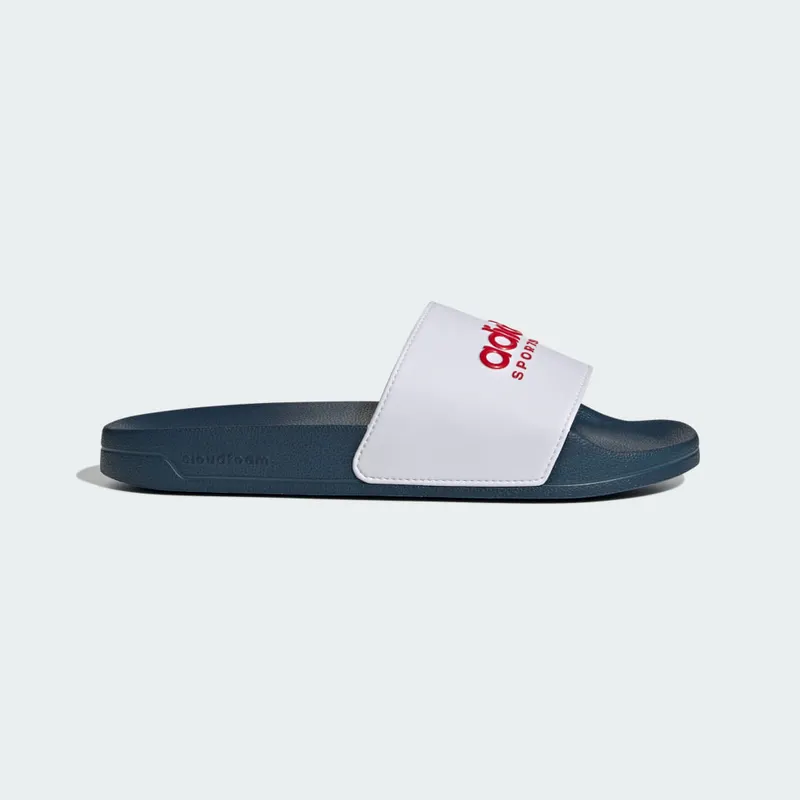 Adidas adilette Shower Slides Cloud White / Better Scarlet / Team Navy Blue 2 (II0017)