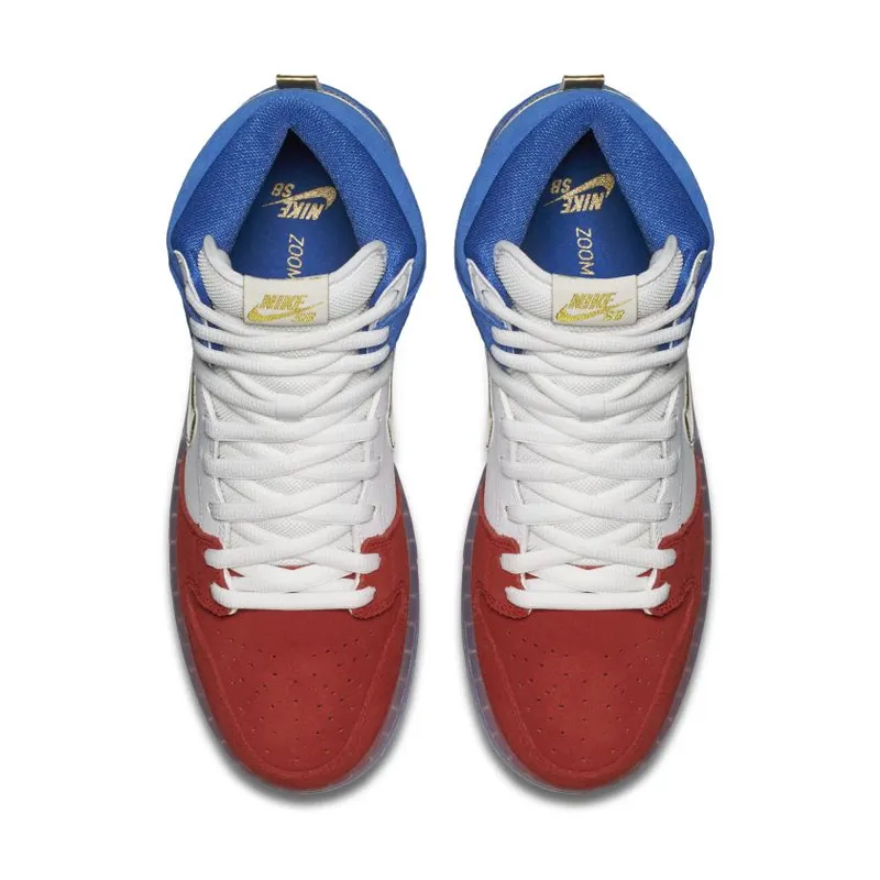 Nike SB Dunk High Tricolor (USA) Challenge Red/Game Royal-White (313171-674)