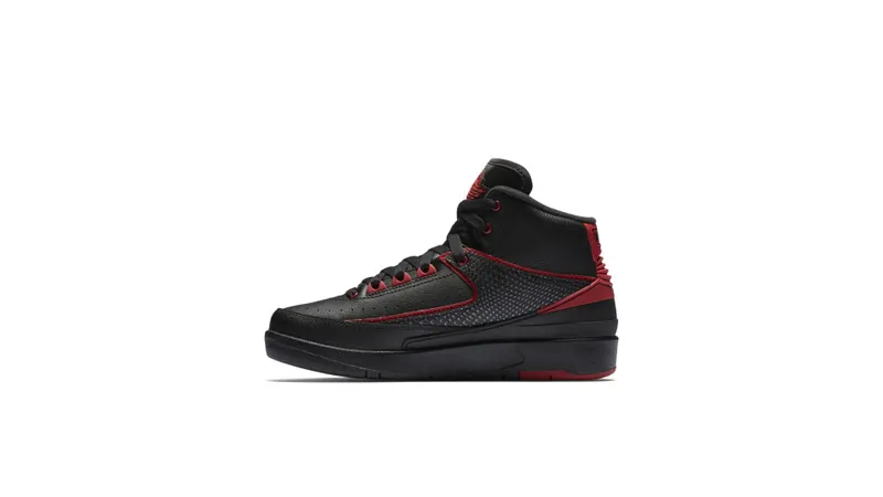 Jordan 2 Retro Alternate 87 (GS) Black/Varsity Red (834276-001)