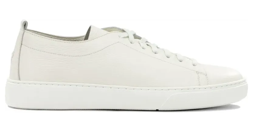 Henderson Baracco Deer leren sneakers – Wit (BYRON50699CERVOBUTTER)