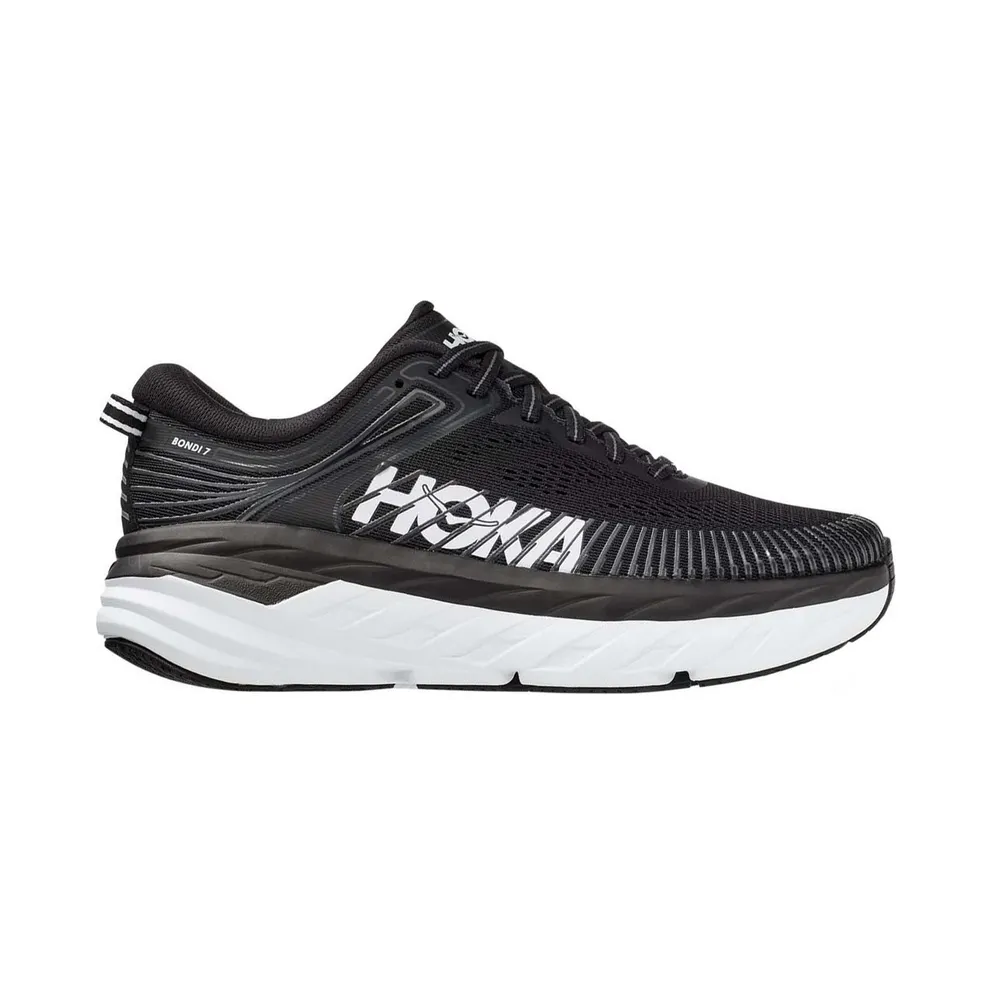 Hoka One One Bondi 7 Black White (W) (1110519-BWHT)