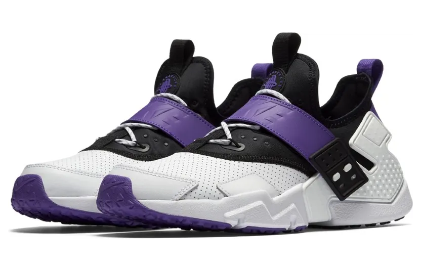 Nike Air Huarache Drift White Black Hyper Grape