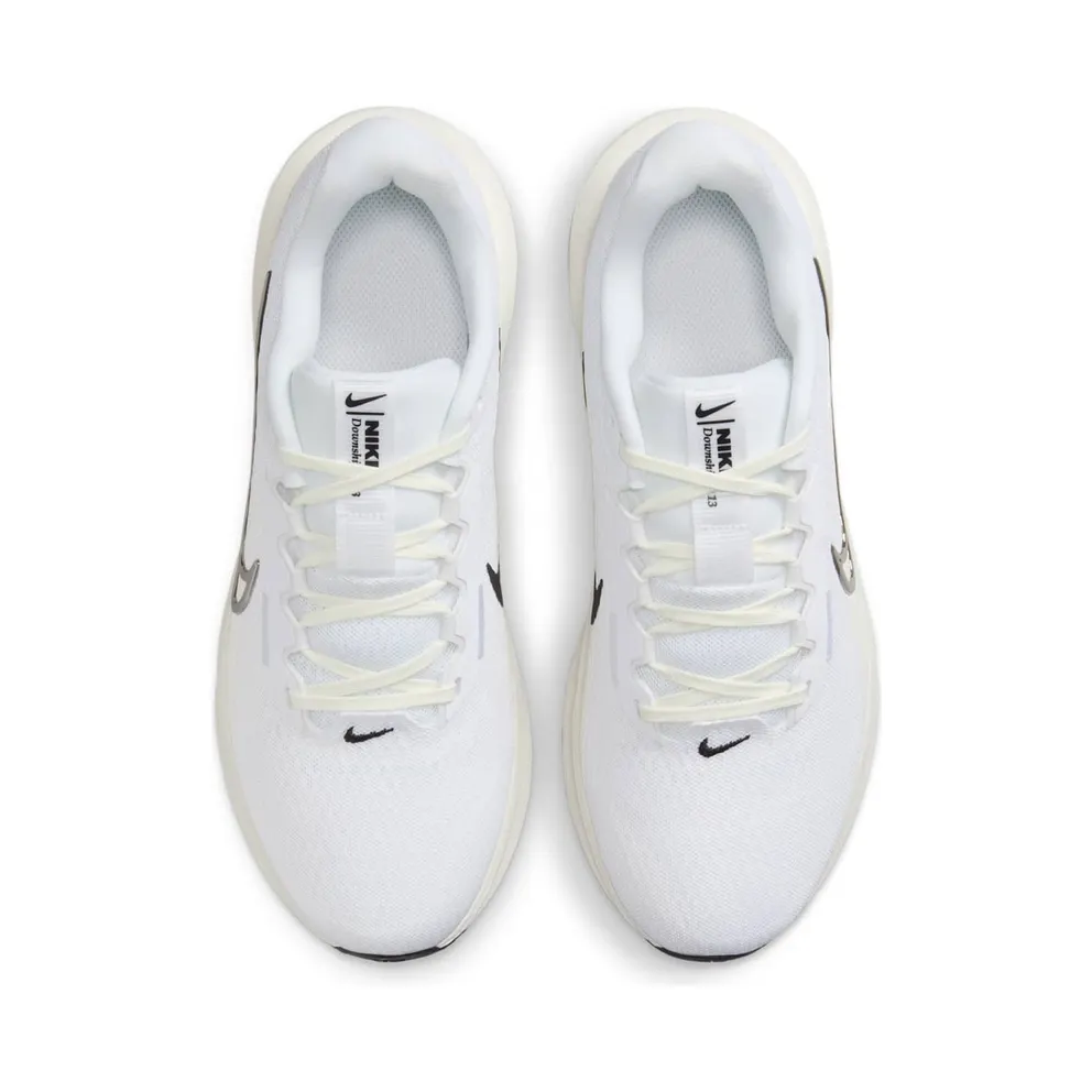 Nike Downshifter 13 White Black Sail Metallic Silver (FD6476-100)