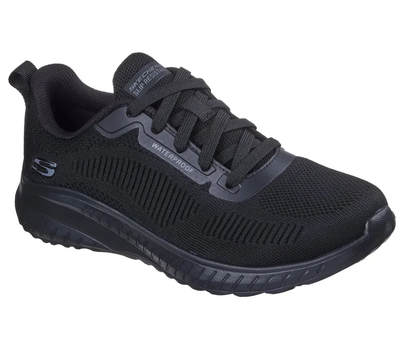 Skechers Work Slip-Resistant Waterproof: Squad Chaos – Awoa Sneaker Black