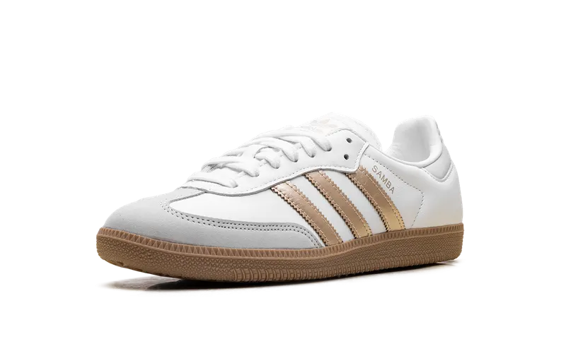 Adidas Samba OG “White Wonder Gold Metallic” (IH9127)