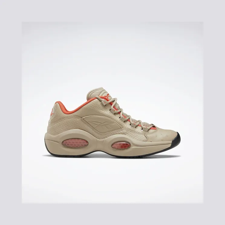 Reebok Question Low Modern Beige Modern Beige/Vivid Orange-Black (Other Brands Other)