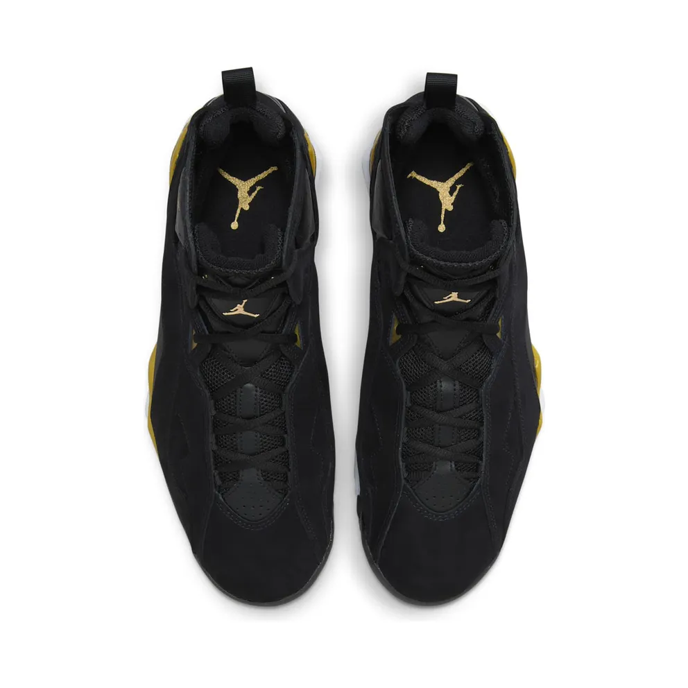 Jordan True Flight Black White Metallic Gold (342964-072)