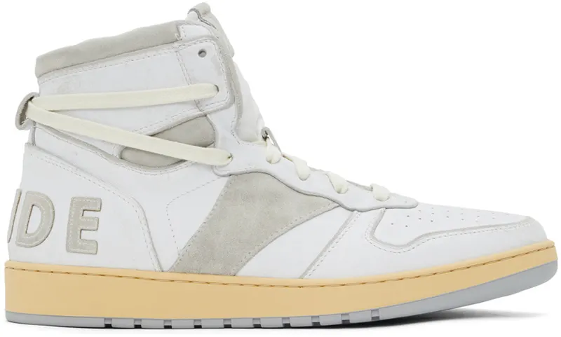 Rhude White & Grey Rhecess Hi (RHFW21FO24039554)