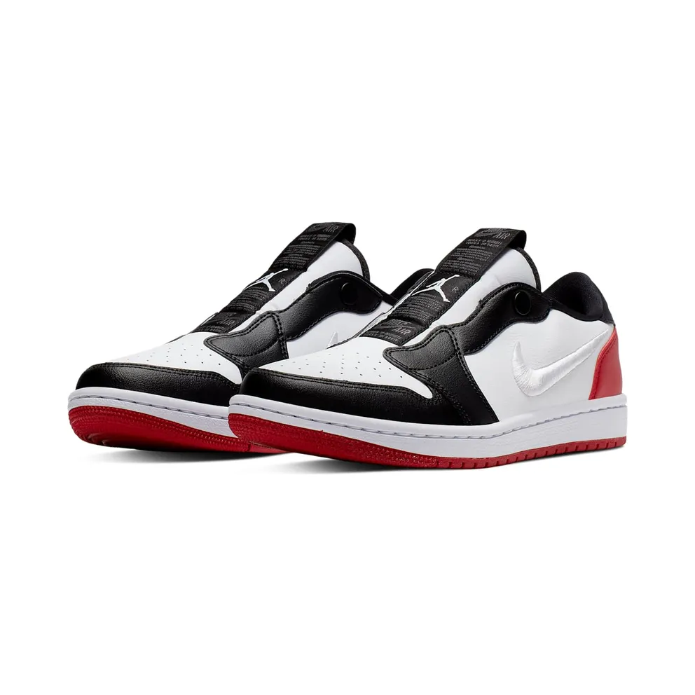 Jordan 1 Retro Low Slip Black Toe (W) White/White-Gym Red-Black (AV3918-102)