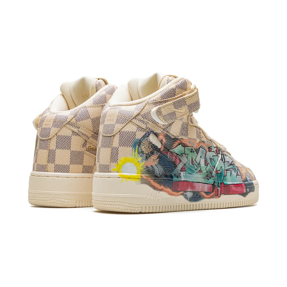 Nike Louis Vuitton Air Force 1 Mid “Virgil Abloh – Graffiti” (1A9VE0)