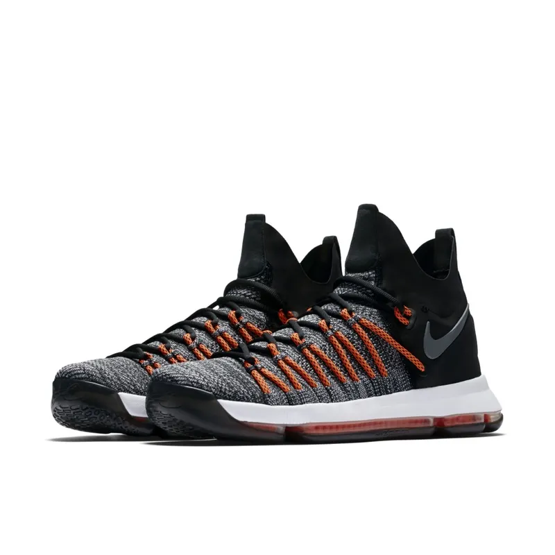 Nike KD 9 Elite Dark Grey Hyper Orange Black/White-Dark Grey-Hyper Orange (878637-010)