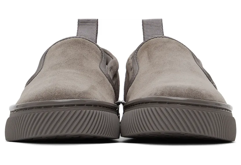 Gianvito Rossi Grey Suede Slip-On Sneakers (S25131-M1GRE-SUC) (2)