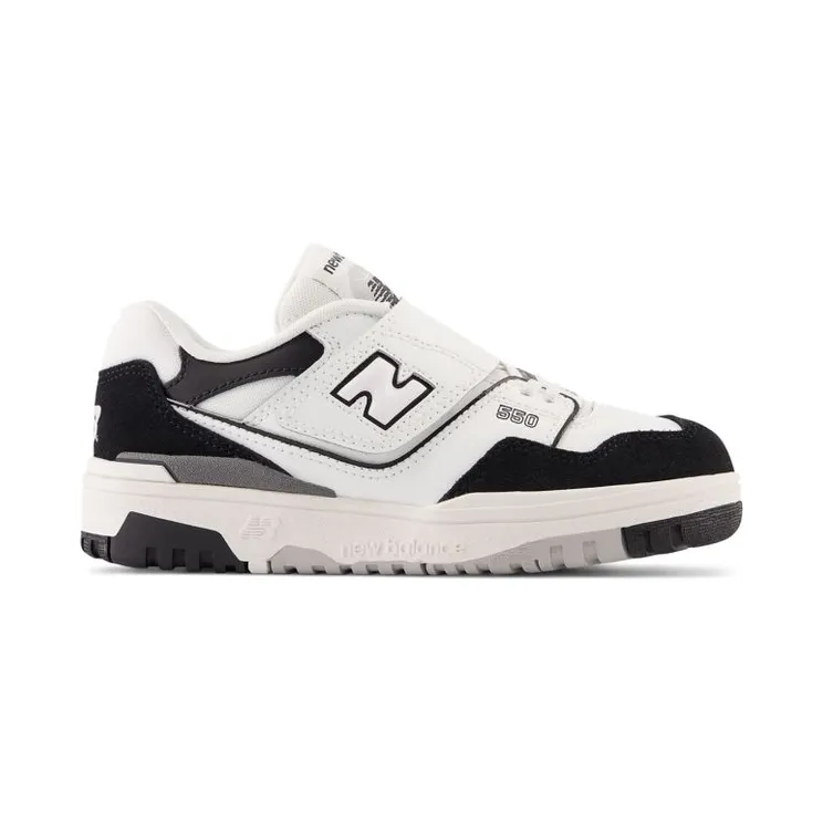 New Balance 550 Bungee Lace White Black Rain Cloud (PHB550CA)
