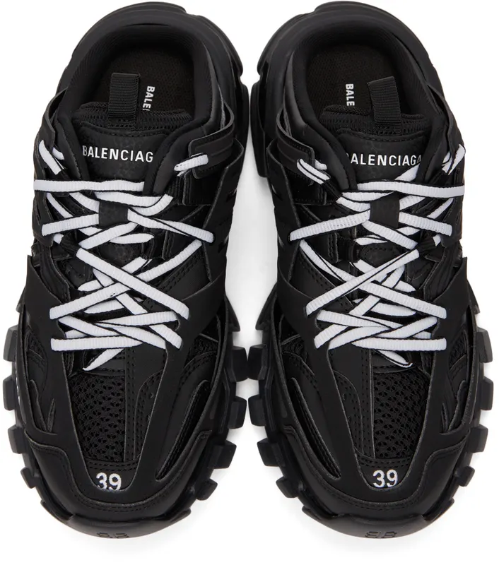 Balenciaga Black Track Mules (653814-W3DA3-1000)