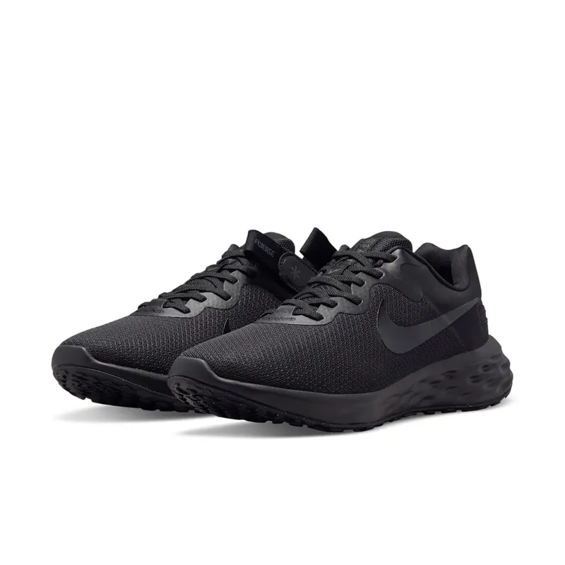 Nike Revolution 6 FlyEase Next Nature Easy On/Off Road Running Black 50% Sustainable Materials (DC8992-001)