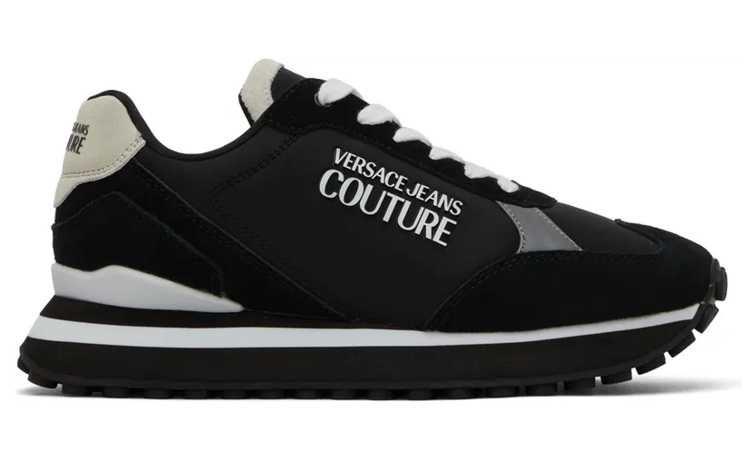Versace Jeans Couture Black Spyke Sneakers (E72YA3SE2 EZP076)
