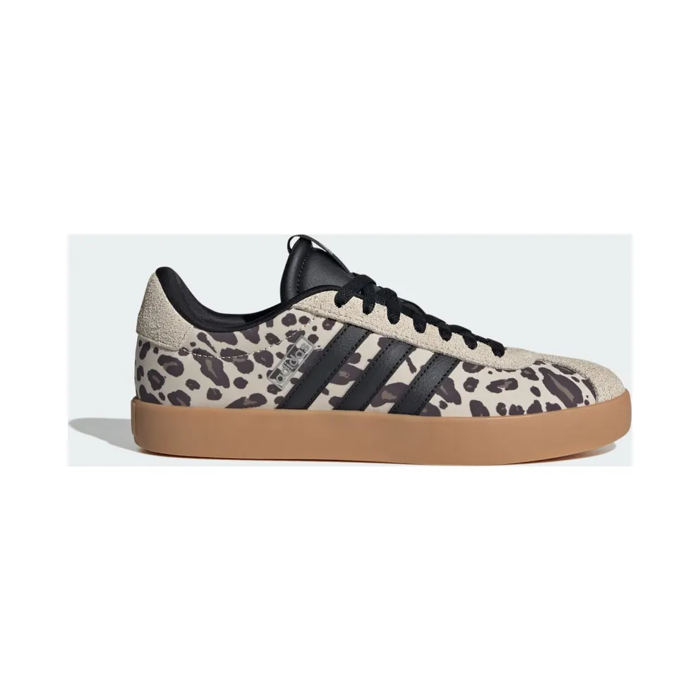 Adidas VL COURT 3.0 Crystal Linen / Core Black / Khaki Six “Leopard” (KI2689)