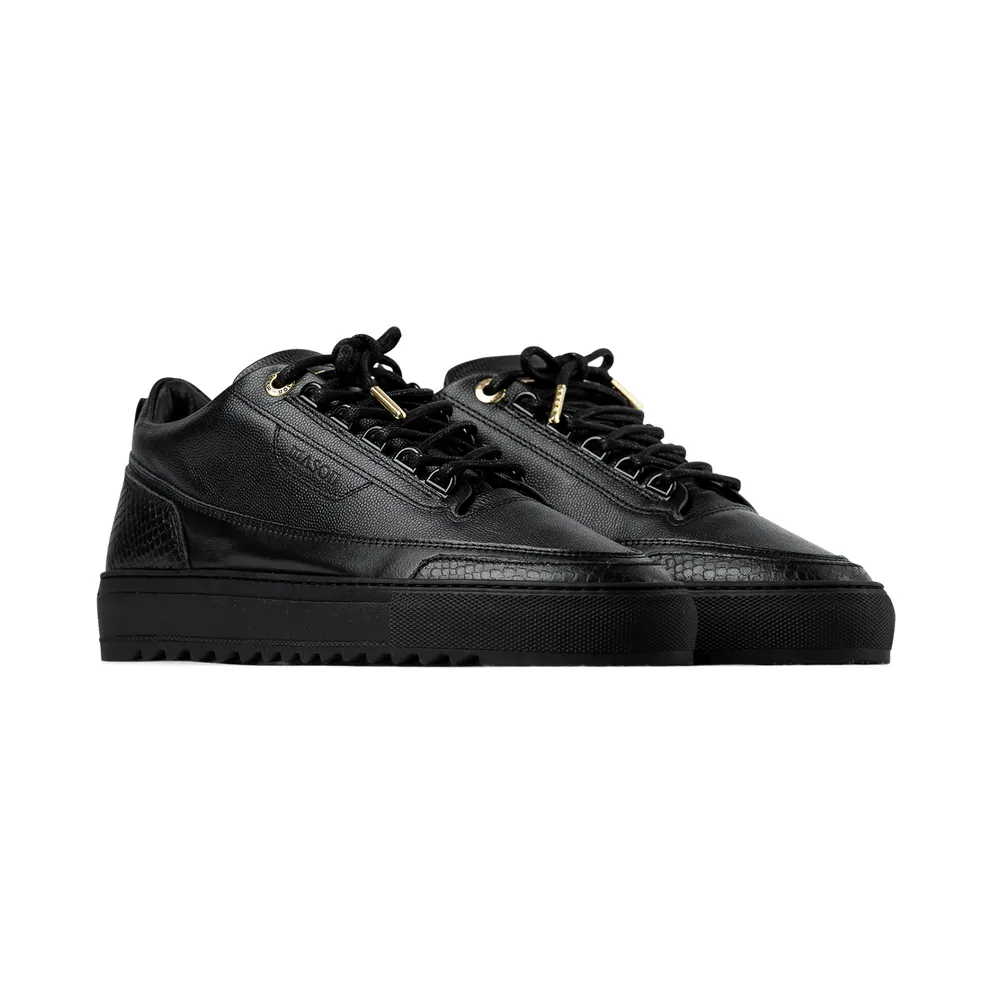 Mason Garments Firenze Leather Stampato Black / Black Schwarz (SS20-23F)