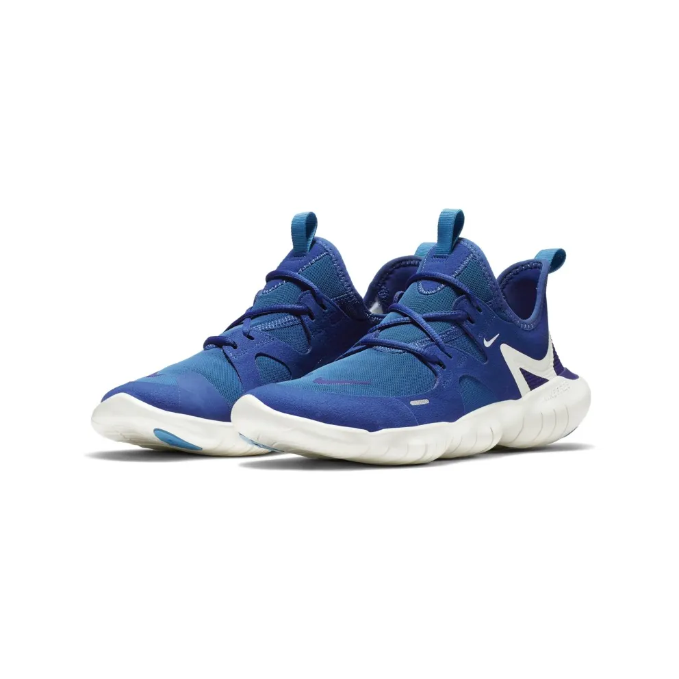 Nike Free RN 5.0 Indigo Force Summit White (GS) Indigo Force/Summit White-Blue Lagoon-Deep Royal Blue (AR4143-401)