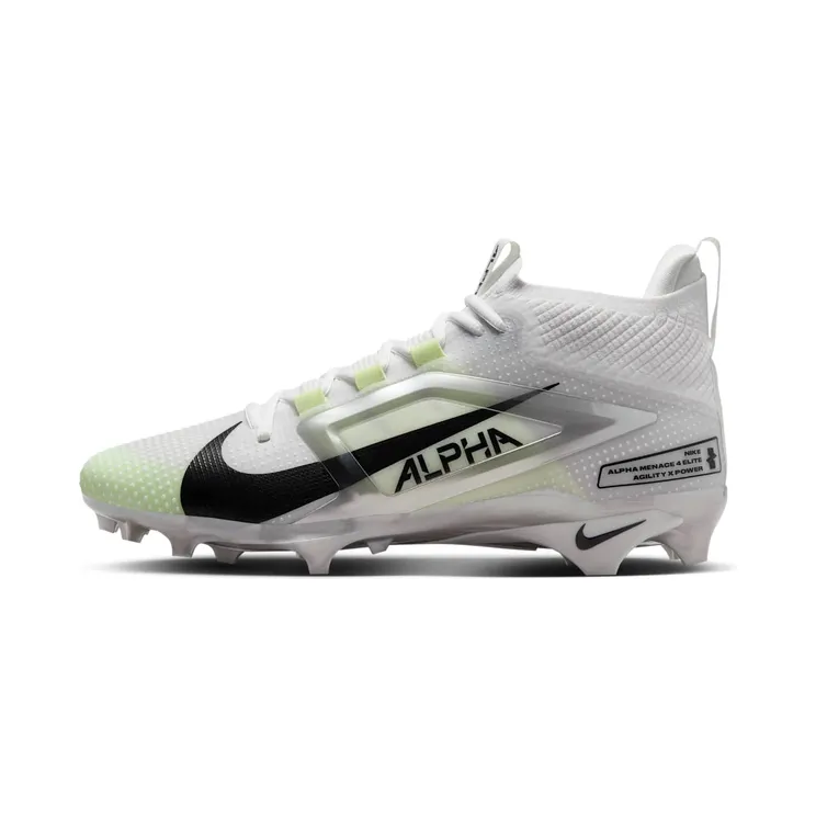 Nike Alpha Menace 4 Elite “White / Black” (FD7036-100)