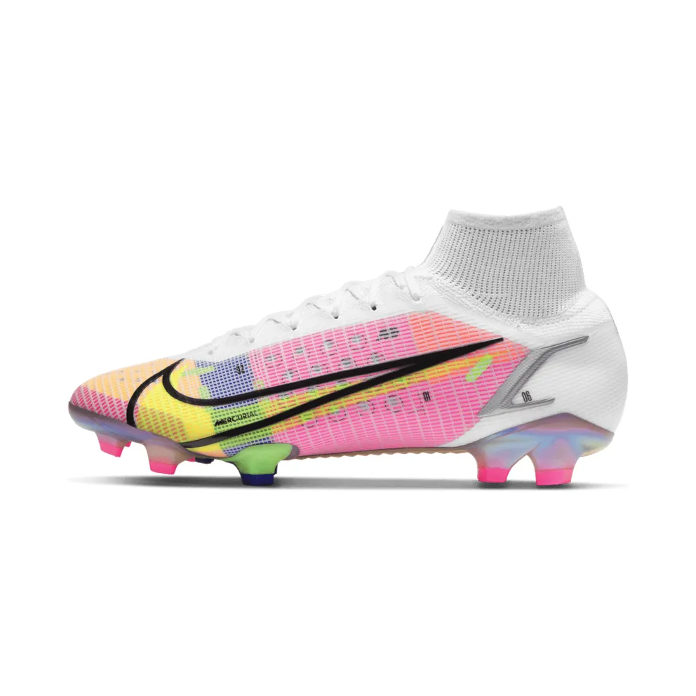 Nike Mercurial Superfly 8 FG White Multicolor White/Dark Raisin/Rage Green (CV0958-105)