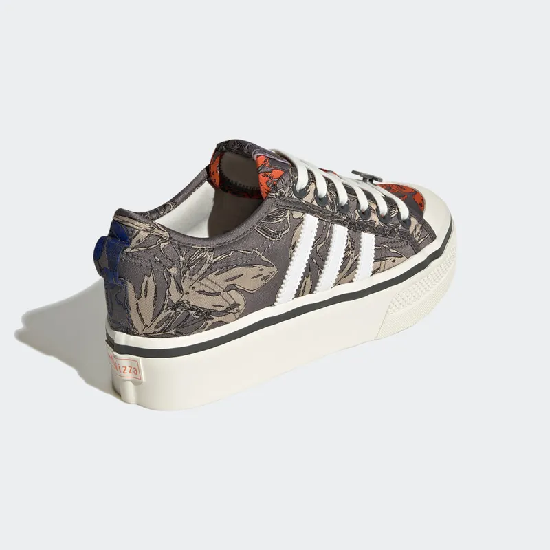 Adidas Nizza Platform Off White / Cloud White / Impact Orange (HQ6240)