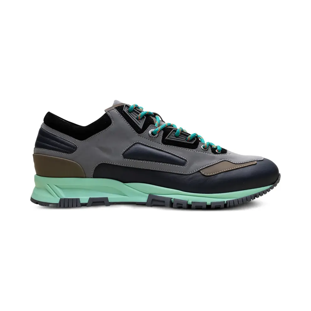 Lanvin Reflective Grey/Navy Blue hardloopsneakers – Grey (FMSKDNTRRENAP191329)