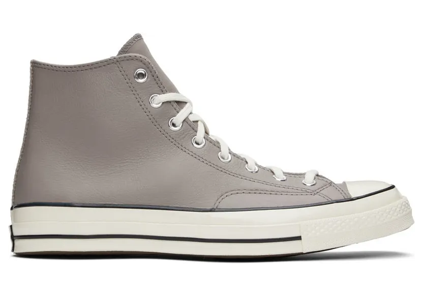 Converse Gray Leather Chuck 70 Hi (173130C)