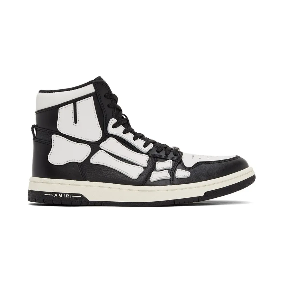 AMIRI Skel Top Hi Black Black White (PS22MFS002004)
