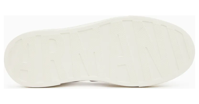 Armani Lace-Up Low-Top Sneakers In Textured Mesh With A Thick Sole (XW002788-AF23057-U0011) (6)