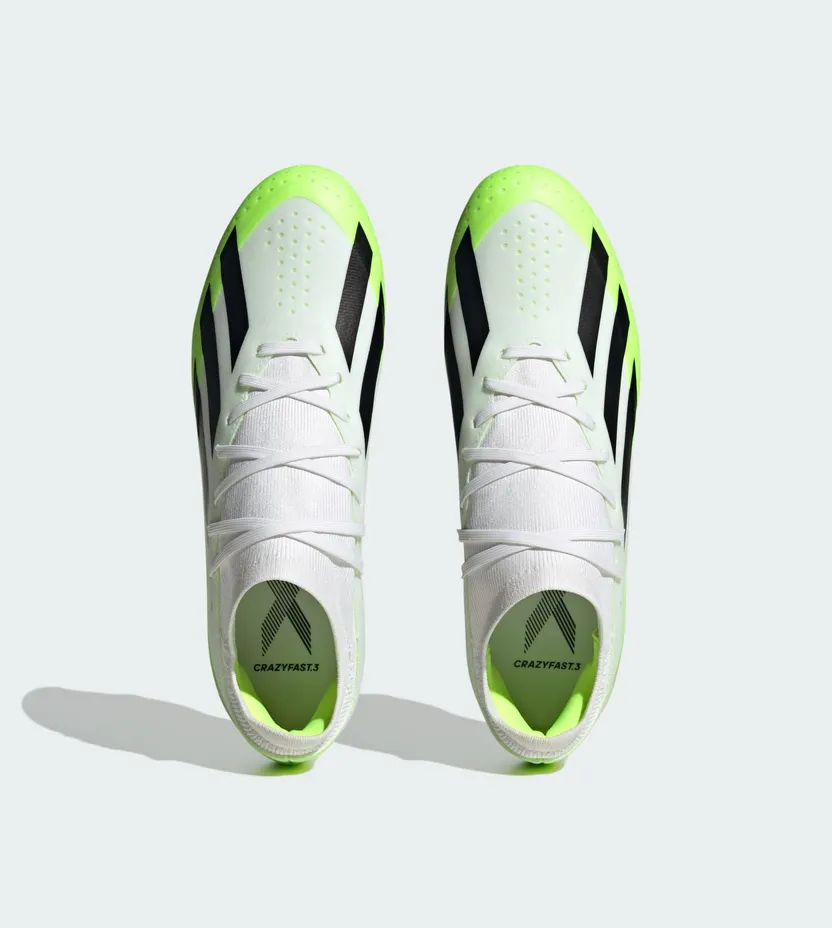 adidas X Crazyfast.3 FG Cloud White Core Black Lucid Lemon (HQ4534)