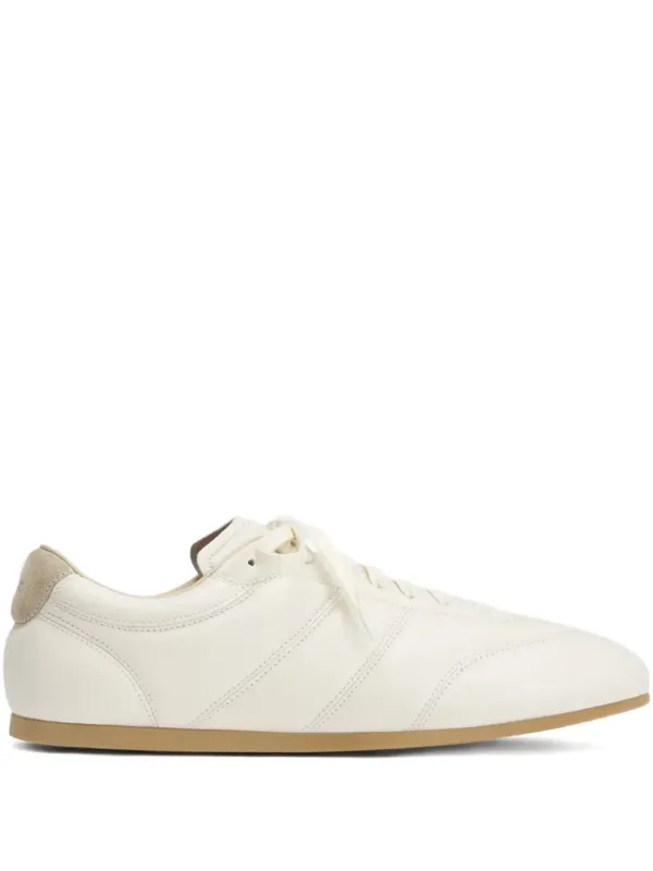 LEMAIRE Soft Runner leren with vlakken – White (FO0227LL0023)