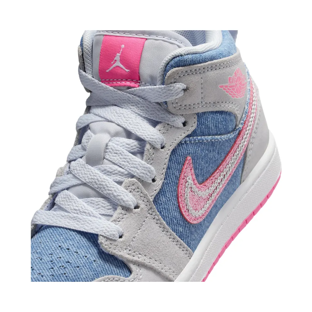 Jordan 1 Mid SE Denim Sequin (HQ1998-400)