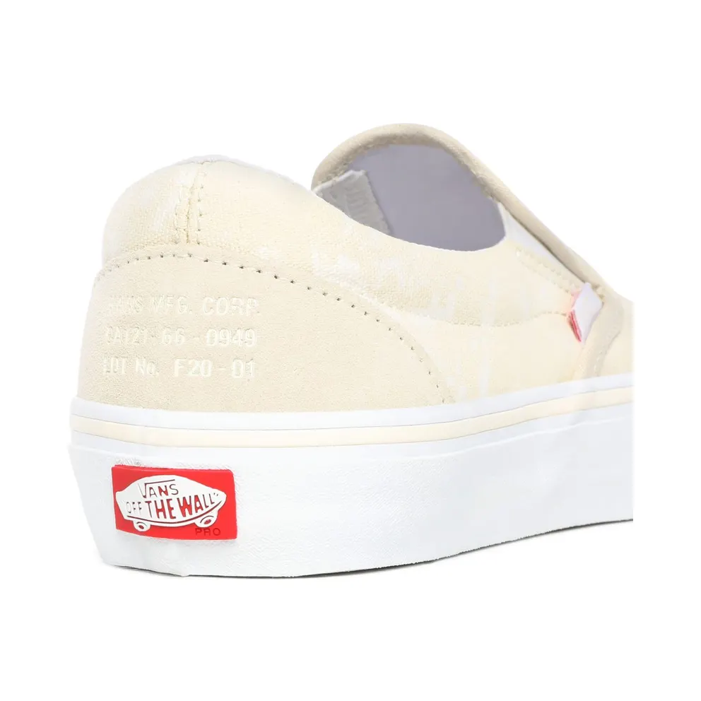 VANS Platoon Slip-on Pro Shoes (White)