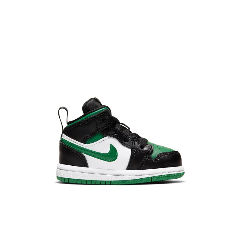 Jordan 1 Mid Pine Green (TD) Black/White/Gym Red (640735-067)