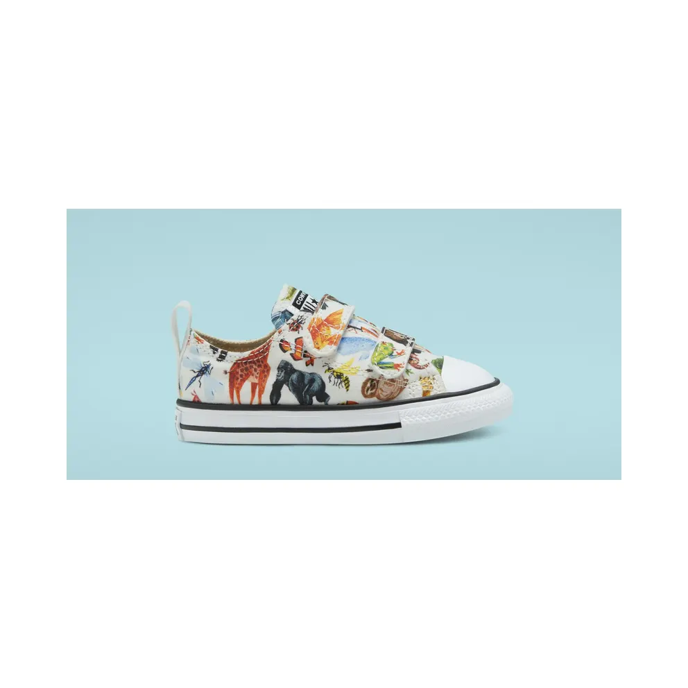 Converse Toddlers’ Science Class Easy-On Chuck Taylor All Star Low Top White, Black White/ Black (768463C)