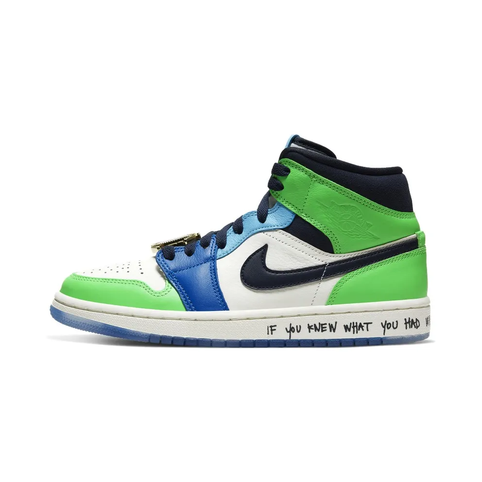 Air Jordan WMNS 1 Mid SE Fearless Melody Ehsani (2019) (CQ7629-100)