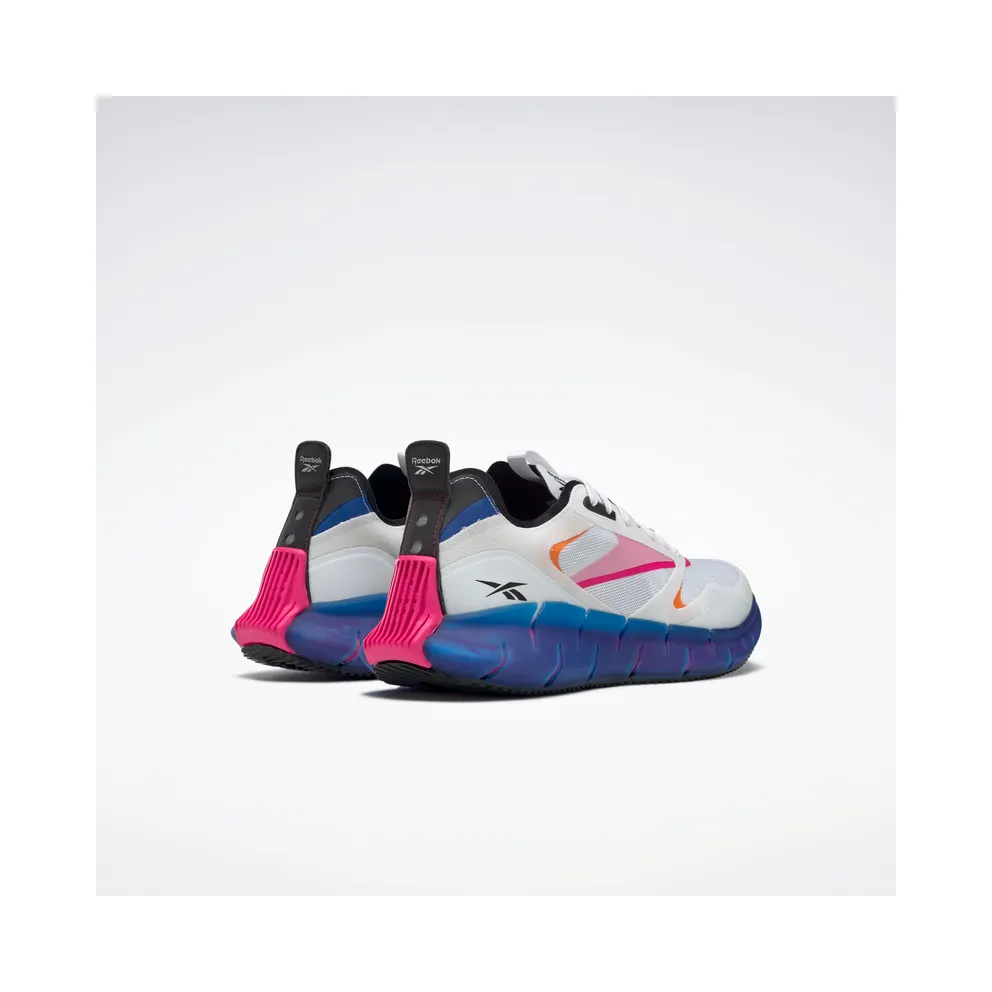 Reebok Zig Kinetica Horizon Shoes White / Vector Blue / Proud Pink