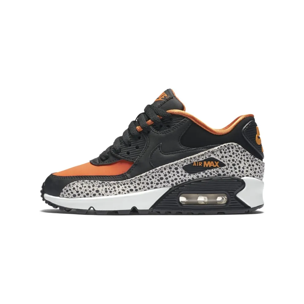 Nike Air Max 90 Safari (GS) Summit White/Black-Clay Orange (820340-100)