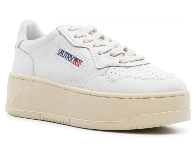 Autry Medalist Platform Leather “White” (PTLW LL15) (2)
