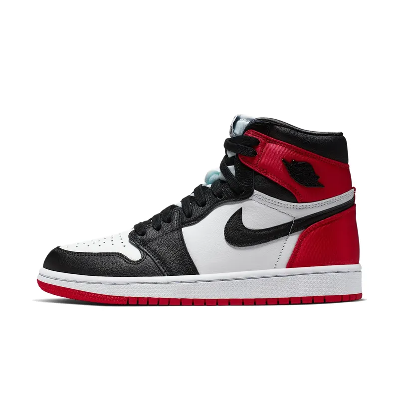 Air Jordan Womens Nike AJ I 1 Retro High ‘Satin Black Toe’ (2019) (CD0461-016)