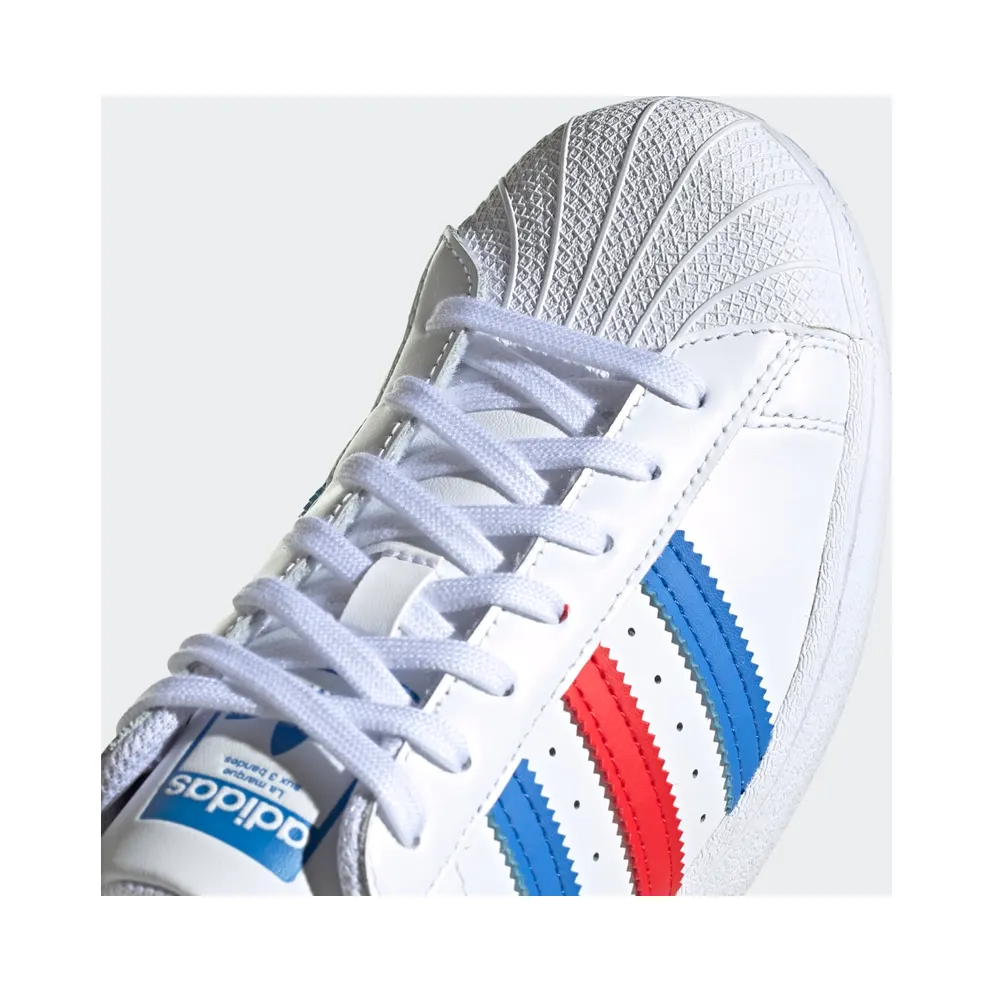 adidas Superstar Cloud White / True Blue / Gold Metallic (H68095)