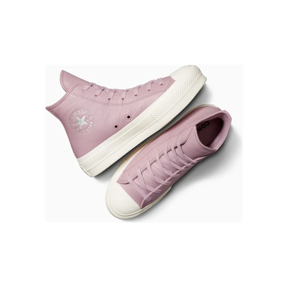 Converse Chuck Taylor All Star Lift Platform Leather Phantom Violet/egret/Silver