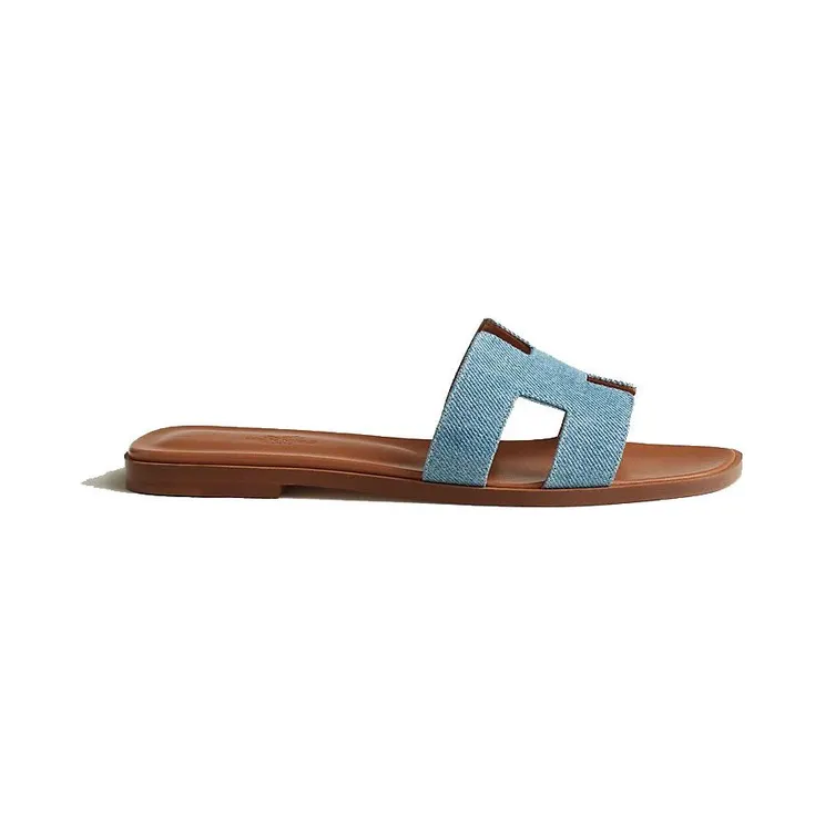 Hermes Oran Sandal Bleu Clair Denim (H211242Z)