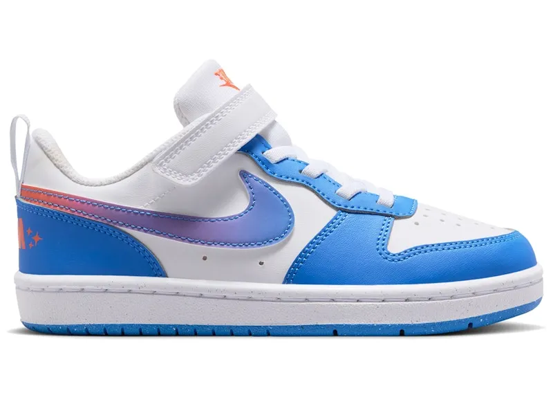 Nike Court Borough Low White Turf Orange Blue Crystal (IR5463-101)