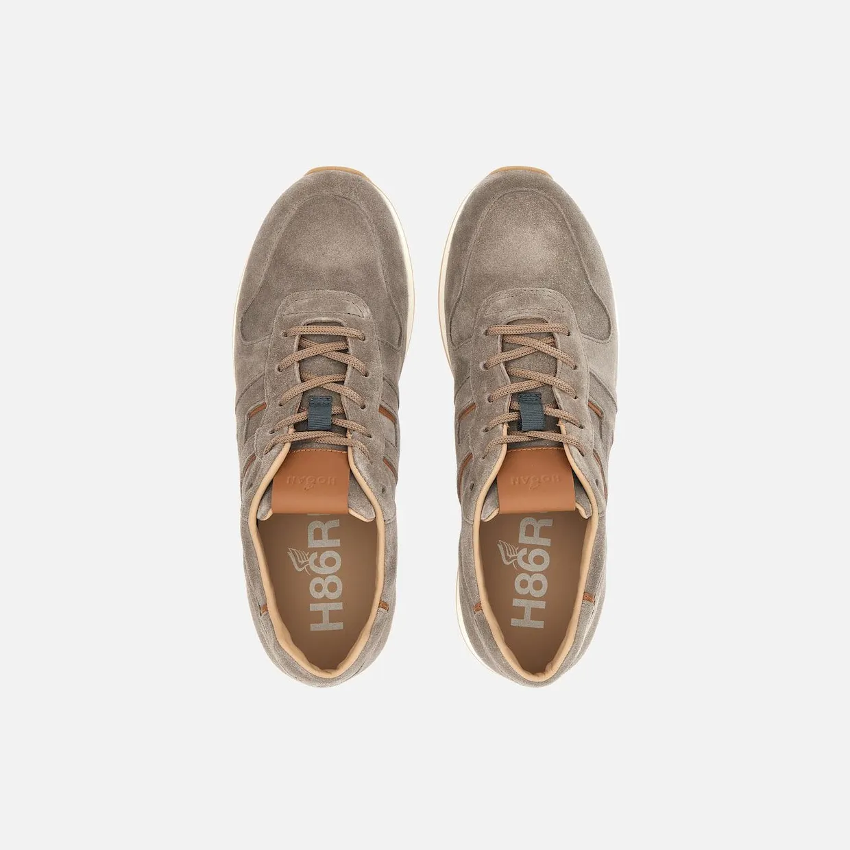 Sneakers Hogan H383 Grey Beige (HXM4290DT20QDN468E) (3)